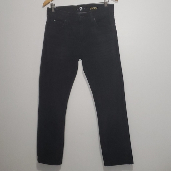 7 For All Mankind Slimmy Preppy City Night Out Stretch Rocker Jeans - Men's - Picture 5 of 11